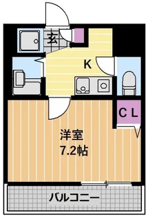 クレアール千賀【4階】の間取り