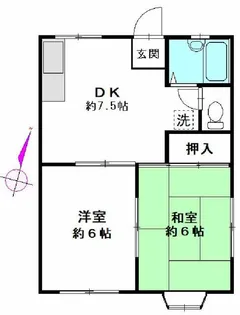 アルバ三浦海岸【1階】の間取り