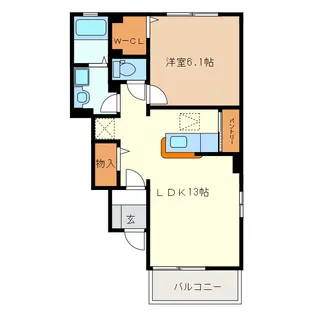 グランドール AOYAMA【1階】の間取り