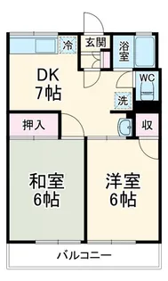 シティハイムウェルネスA【1階】の間取り