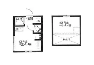 アーバンプレイスB【2階】の間取り