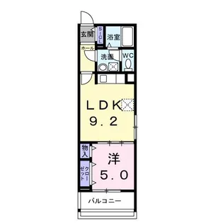 ヒカルサ尼崎若王寺【2階】の間取り