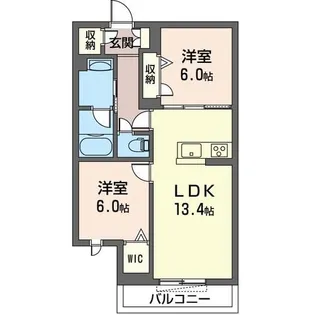 ゴールデンヒルズ【2階】の間取り