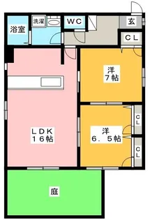 シェソワ【1階】の間取り