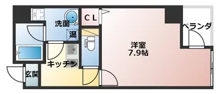メゾンルージュ谷町【3階】の間取り