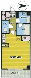 クオリアテラス門前仲町【3階】の間取り