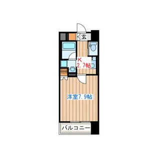 ラピスラズリ上杉【5階】の間取り
