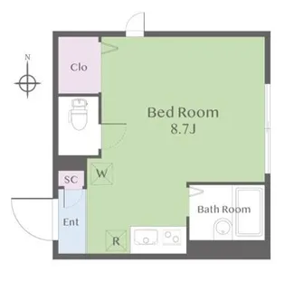 クレスト中馬込【3階】の間取り