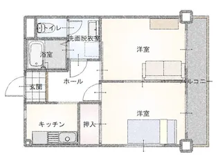 R39番館【3階】の間取り