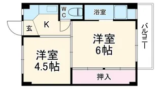 ビレッジハウス永覚新町【2階】の間取り