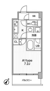 ジェーエムエフレジデンス町田【7階】の間取り