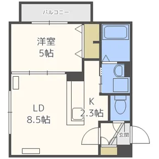 ソルシエール発寒【1階】の間取り