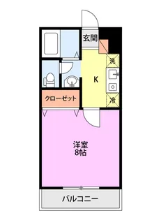 シャレー桜大門A棟【1階】の間取り