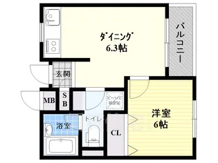 グランゼコールミツフ【5階】の間取り