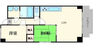 梅田プレミアムコート【7階】の間取り