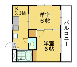 吉川ハイツ【3階】の間取り