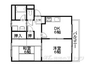 ジョイパレス西今【1階】の間取り