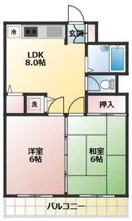 ベルヴィハウス【1階】の間取り