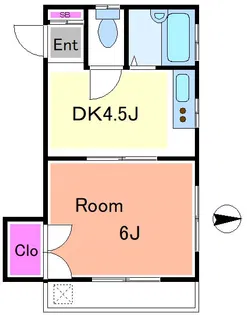 タカハシハイツ【2階】の間取り