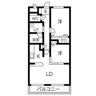 クリスタルスクエア【3階】の間取り