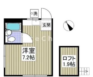 小竹コーポ【2階】の間取り