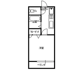 レジデンスアポロC【2階】の間取り