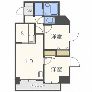 メゾン・ド・北円山【11階】の間取り