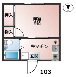 アザレア【1階】の間取り