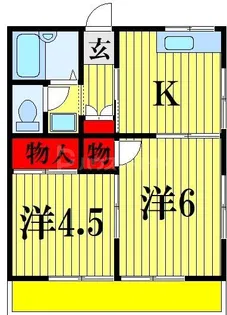 エスペラント中津B【2階】の間取り