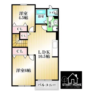 ベリエハウス【2階】の間取り