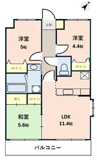 ソレイユ西条【2階】の間取り