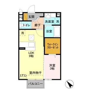 Bonheur Soleil(ボナール ソレーユ)【1階】の間取り