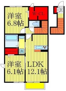 フォレスト五香【2階】の間取り