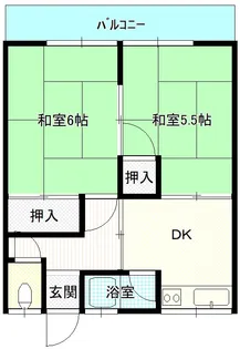 岡山県岡山市南区洲崎1【アパート】の間取り