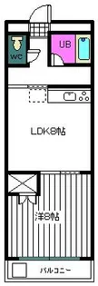 ウィスタリアハイツ【2階】の間取り