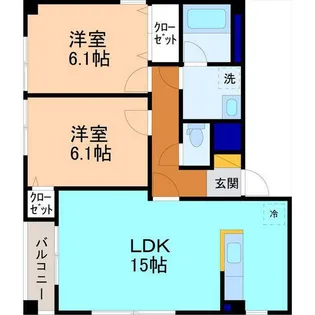 クランベリーマンション【3階】の間取り