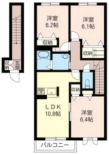ボナール湘南【2階】の間取り