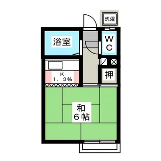 山本コーポ【2階】の間取り