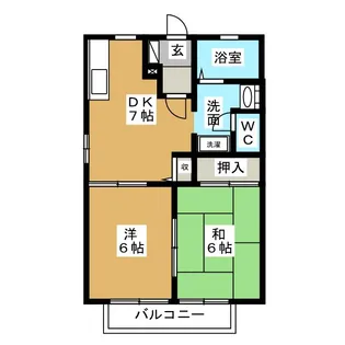 メゾンクレールC【2階】の間取り