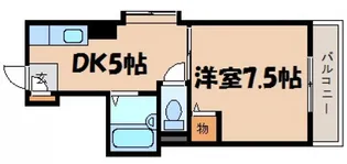クレセントハウス【5階】の間取り