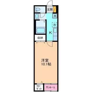 リブロBIZZ A棟【1階】の間取り