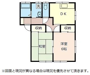 ハイツ愛の町【1階】の間取り