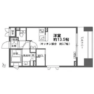 カスタリア大森【6階】の間取り