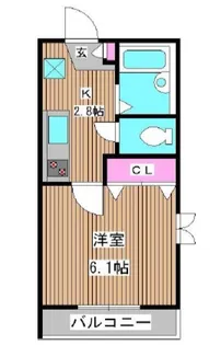 クレアール【1階】の間取り