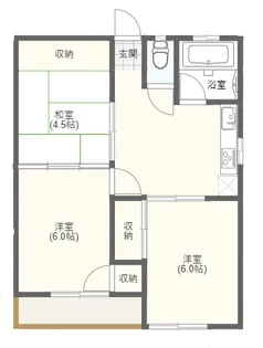 BROOKLYN&cappuccino【1階】の間取り