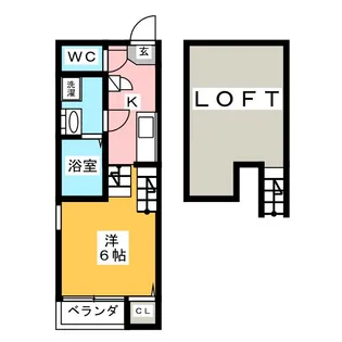 グランシエロ名古屋黄金【2階】の間取り