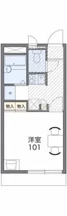 レオパレス銀河【2階】の間取り