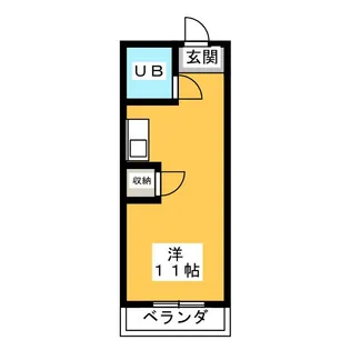 幸川マンション南館【4階】の間取り