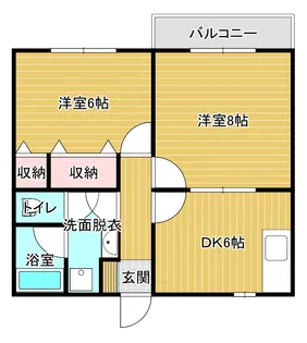 グランメゾン花かいどう 新潟市東区空港西1丁目4-7【1階】の間取り