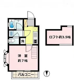 自由が丘ベルブランシュ【1階】の間取り